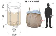 フレコンバック丸型【全開投入口　排出口あり】　10枚セット　